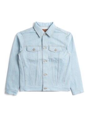 NAKED & FAMOUS DENIM JACKET -SECRET AGENT - BLEACH BLUE
